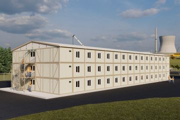 1437 m² Worker Container Dormitory
